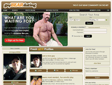 Tablet Screenshot of gaybeardating.com